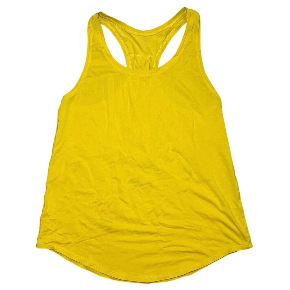 Lululemon Jersey Racerback Tank in Yellow Size Medium/Large